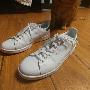 White and green stan smiths